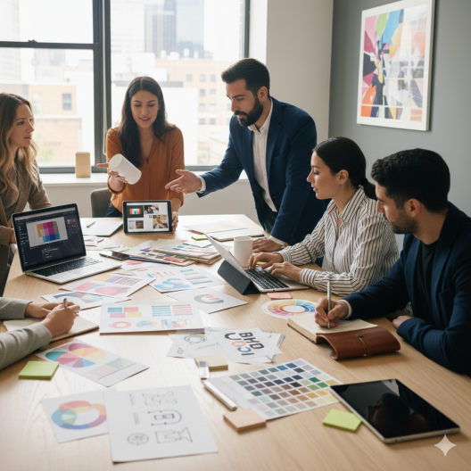 diseño gráfico profesional para negocios hispanos en Estados Unidos